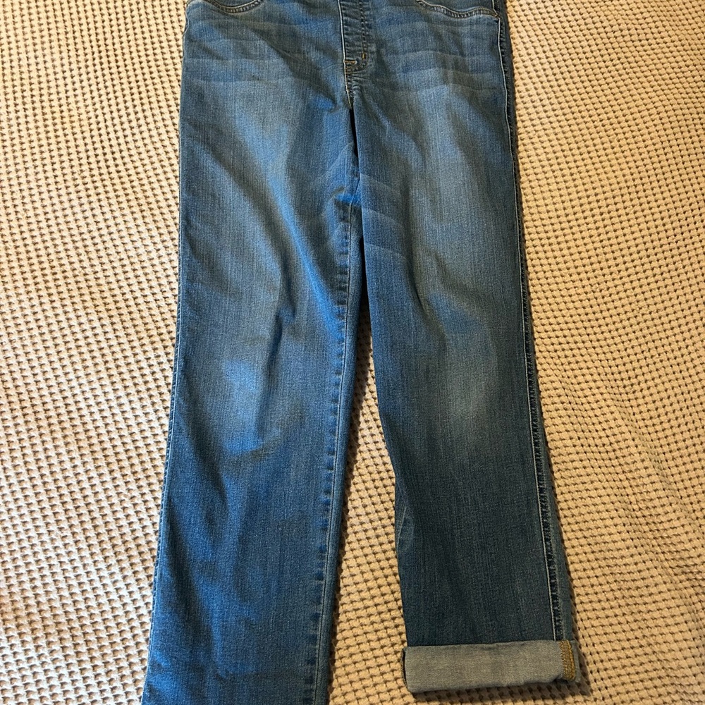 SPANX Women's Straight Leg Blue Jeans